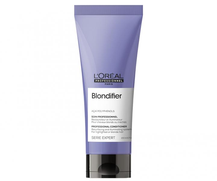 Sada pro blond vlasy Loréal Serie Expert Blondifier - šampon + péče + gel na vlasy zdarma