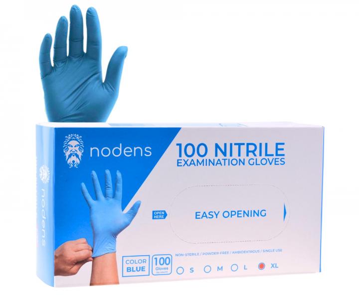 Nitrilové rukavice Nodens Nitrile Examination Gloves - 100 ks, modré, velikost XL