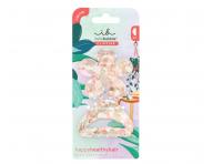 Skřipce do vlasů Invisibobble Clipstar M Oasis Refreshed Bloom - 2 ks, pastelové odstíny s květinovými vzory