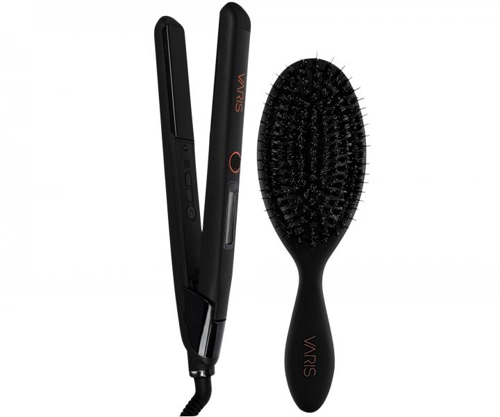 Profesion�ln� �ehli�ka na vlasy Varis Smoother + kart�� s kan��mi a nylonov�mi �t�tinami Varis Smoothing Brush zdarma