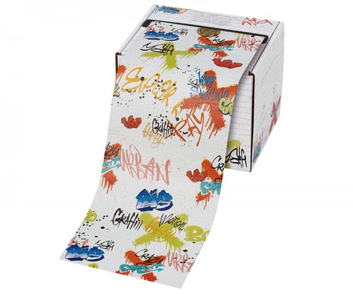 Profesionln kadenick hlinkov flie s embossingem Sibel Graffiti - 97 m, 15 mikro, barevn graffiti design