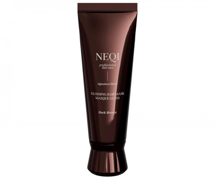 Barvic� maska na vlasy Neqi Glossing Hair Mask Dark Brown - 120 ml, tmav� hn�d�
