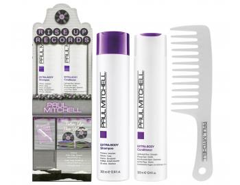 Dárková sada pro objem vlasů Paul Mitchell Extra-Body Trio + hřeben zdarma