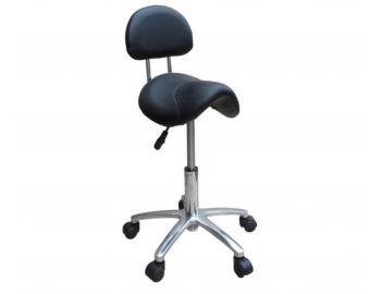 Taburet na kole�k�ch s op�rkou Detail T2 - �ern� (38)