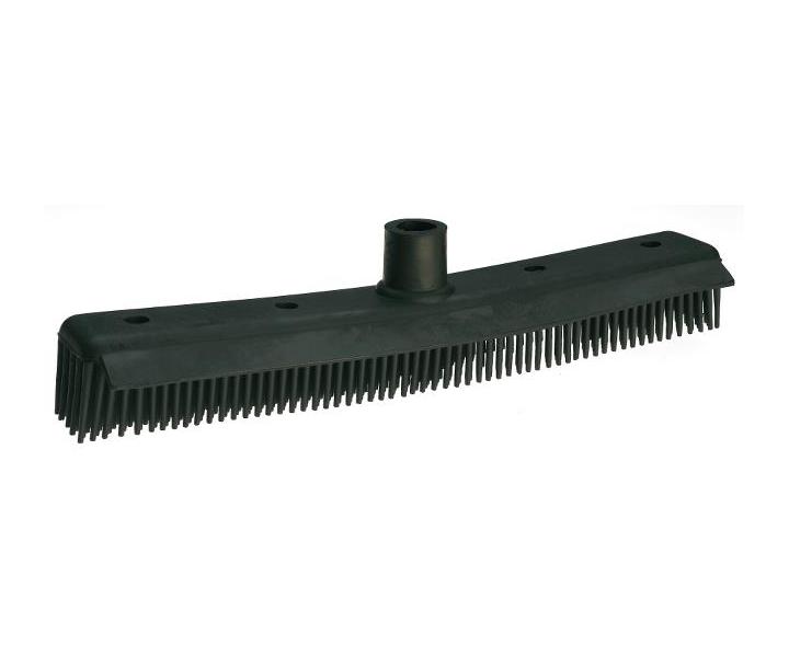 Antistatický smeták se škrabkou Sibel Rubber Broom - černý