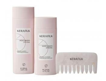Sada pro regeneraci such�ch a po�kozen�ch vlas� Kerasilk Repairing + mas�n� h�eben Gua Sha zdarma
