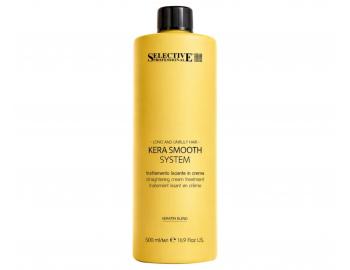 Vyhlazuj�c� kr�m pro dlouh� a nepoddajn� vlasy Selective Professional Kera Smooth System Cream Treatment - 500 ml
