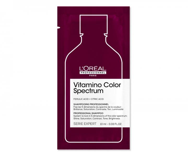 Šampon pro ultra péči o barvené vlasy Loréal Professionnel Serie Expert Vitamino Color Spectrum - 10 ml (bonus)