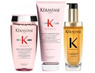 Sada pro pos�len� vlas� se sklonem k pad�n� K�rastase Genesis s olejem Elixir Ultime L'Huile Originale Refillable
