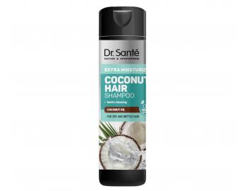 Hydratan ampon pro kehk a such vlasy Dr. Sant Coconut - 250 ml