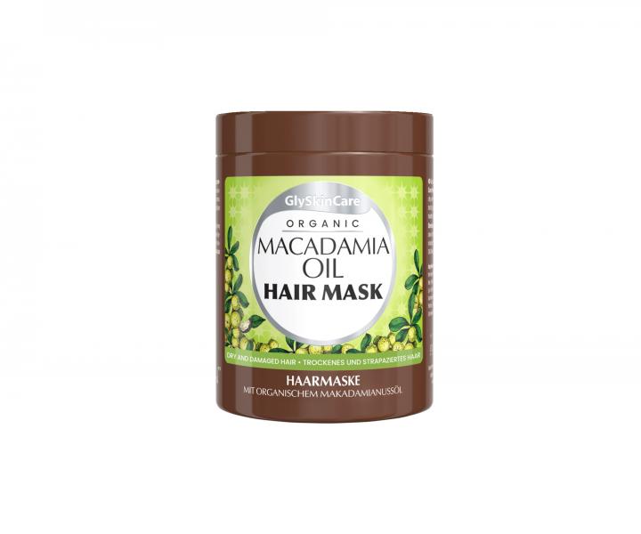 Maska pro suché a poškozené vlasy GlySkinCare Organic Macadamia Oil Hair Mask - 300 ml