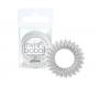 Tenká spirálová gumička do vlasů Invisibobble Slim Mother of Chrome - stříbrná, 3 ks (bonus)