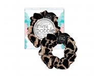 Ozdobná spirálová gumička Invisibobble Sprunchie Purrfection - leopardí vzor