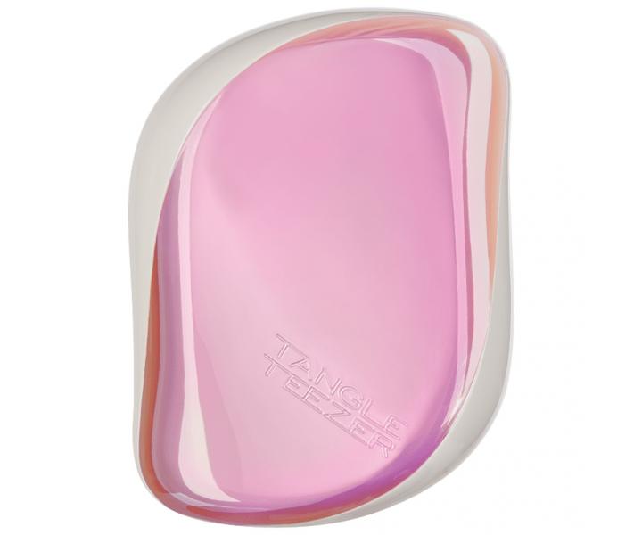 Kartáč na vlasy Tangle Teezer Compact Holographic - duhově růžový