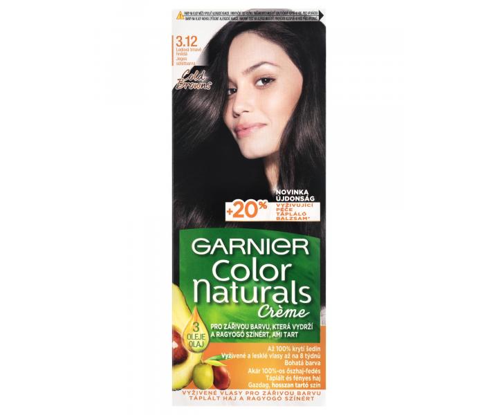 Permanentní barva Garnier Color Naturals 3.12 ledová tmavě hnědá