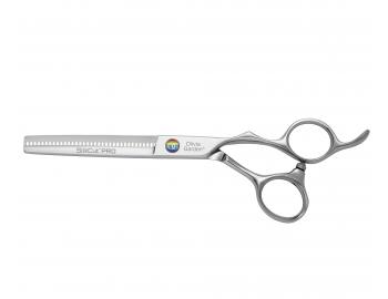 Efilační nůžky Olivia Garden SilkCut® Thinner EUR Pride Edition 6,35" - stříbrné