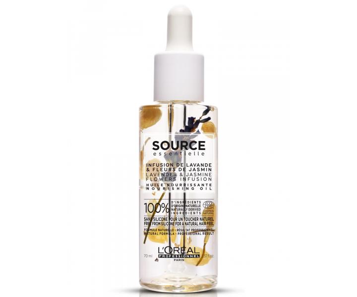 Vyivujc olej pro such a zcitlivl vlasy Loral Source Nourishing - 70 ml