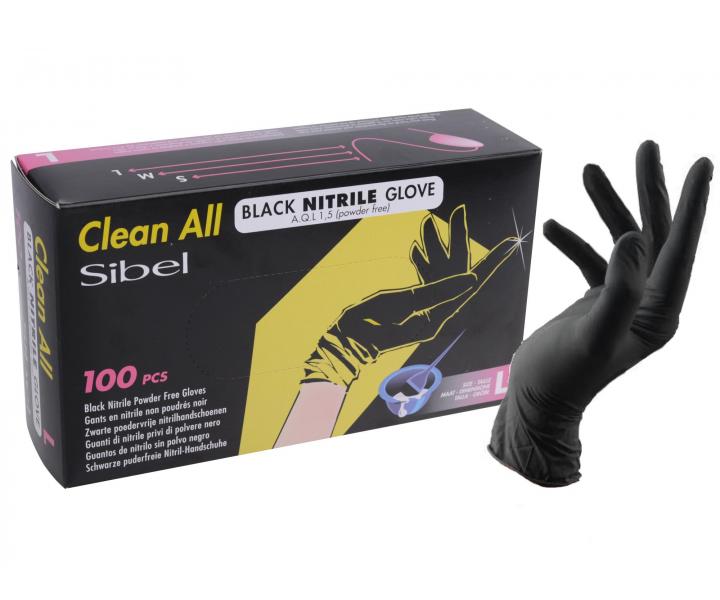 Nitrilové rukavice pro kadeřníky Sibel Clean All 100 ks - L