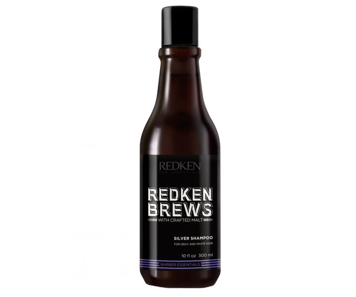 Pnsk ampon pro bl a ed vlasy Redken Brews Silver - 300 ml