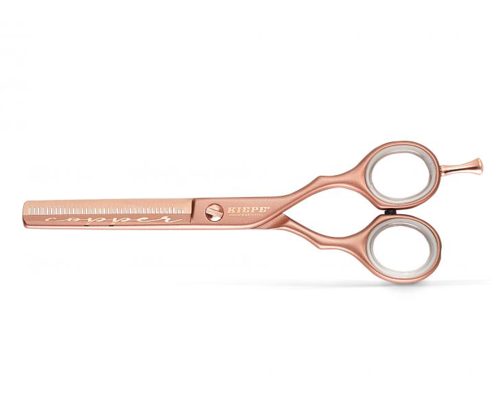 Efilační nůžky Kiepe Luxury Premium Copper 5,5" měděné, 38 zubů