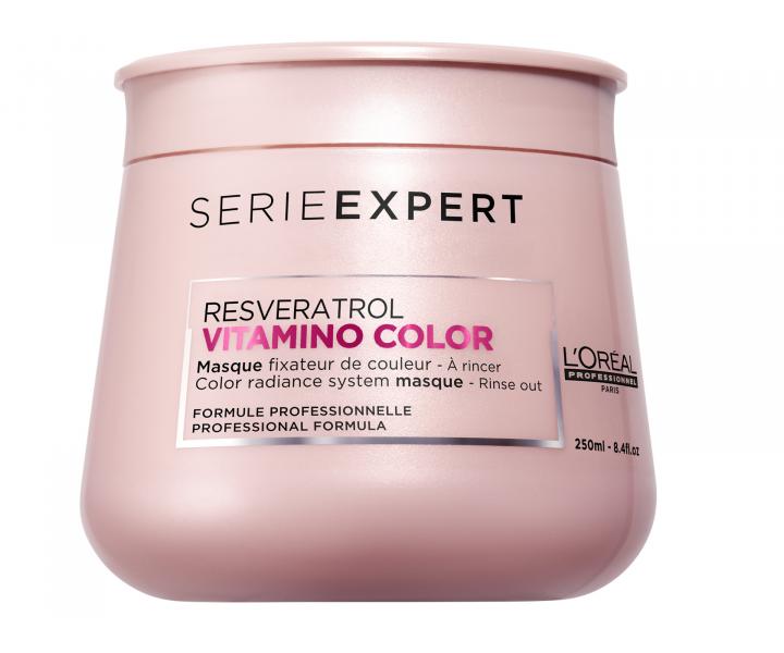 Maska pro zivou barvu vlas Loral Vitamino Color Resveratrol - 250 ml