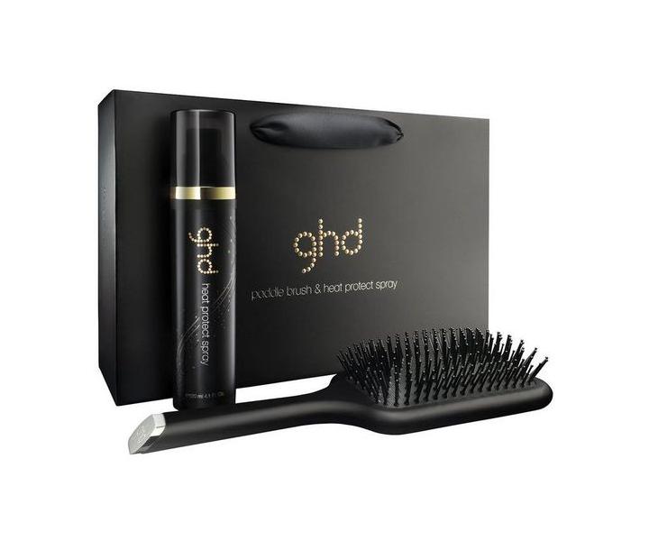 Dárkový balíček Kartáč na vlasy Paddle Brush a Heat Protect sprej