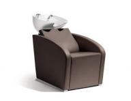 Kadeřnický mycí box Elegantia Sibel - hnědý