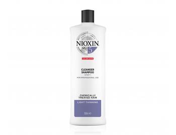 Šampon pro mírně řídnoucí chemicky ošetřené vlasy Nioxin System 5 Cleanser Shampoo - 1000 ml