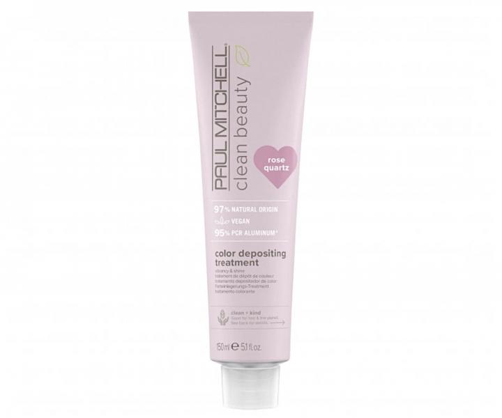 Vyživující barvicí maska Paul Mitchell Clean Beauty Color Depositing Treatment - růžová, 150 ml
