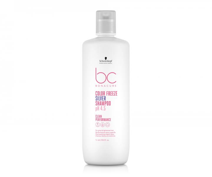 ampon pro neutralizaci lutch tn Schwarzkopf Professional Bonacure Color Freeze Silver - 1000 ml