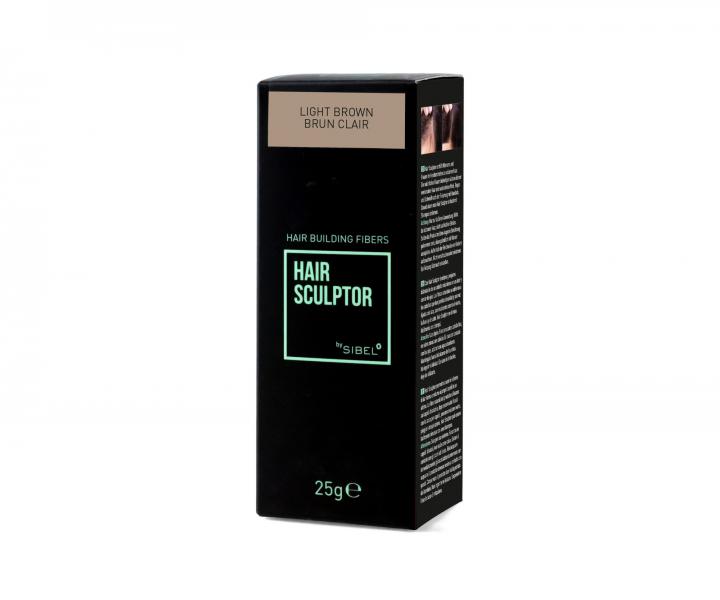 Pudr pro zakrytí řídnoucích vlasů Sibel Hair Building Fibers - světle hnědá, 25 g