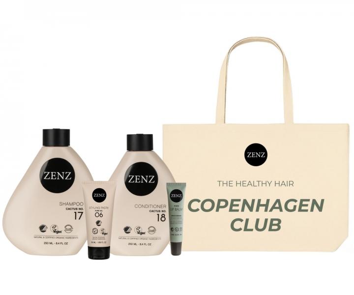Sada pro hydrataci a zm�k�en� such�ch a kudrnat�ch vlas� Zenz Cactus + balz�m na rty a pl�t�n� ta�ka zdarma