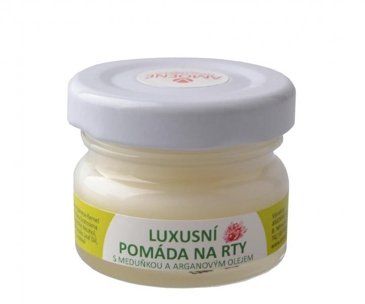 Luxusní pomáda na rty s meduňkou a arganovým olejem Amoené - 30 ml