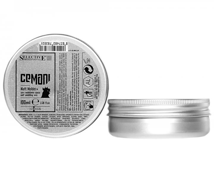 Pánský matující modelační vosk na vlasy Selective Professional Cemani Matt Molder - 100 ml