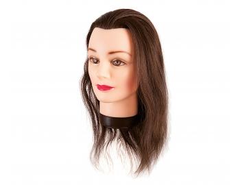 Cvin hlava s prodnmi vlasy Eurostil Profesional - katanov hnd, 35-40 cm