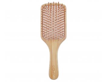 Bambusový masážní kartáč na vlasy Detail - Hair style Bamboo Brush - 24,5 x 8,2 cm