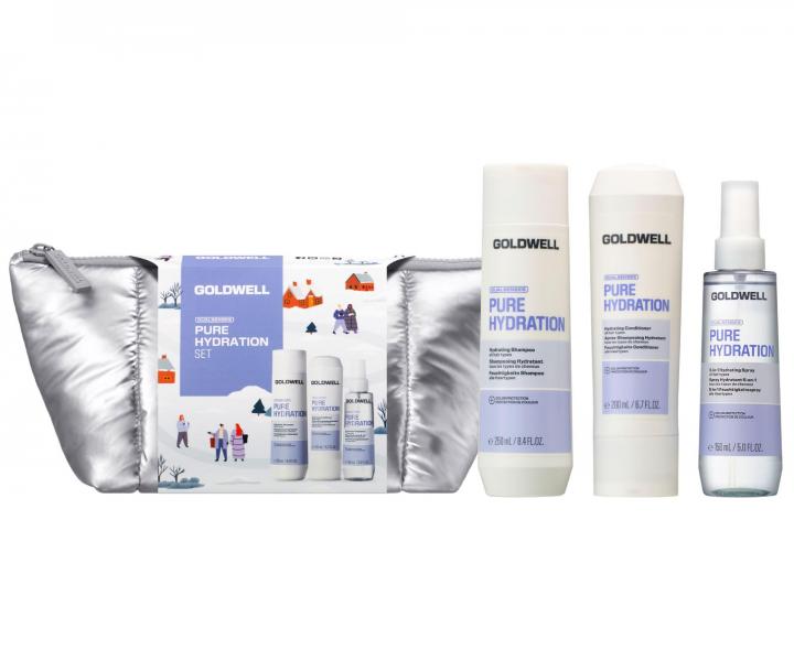 D�rkov� sada pro v�echny typy vlas� Goldwell Dualsenses Pure Hydration Set + kosmetick� ta�ti�ka zdarma