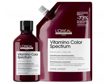 �ampon pro barven� vlasy Lor�al Professionnel Serie Expert Vitamino Color Spectrum - 300 ml + n�hradn� n�pl� - 500 ml