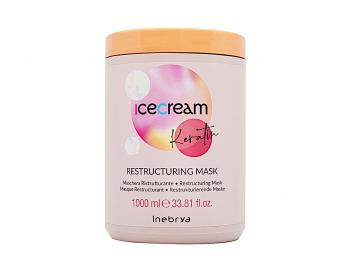Restrukturalizační maska na poškozené vlasy Inebrya Ice Cream Keratin Restructuring Mask - 1000 ml
