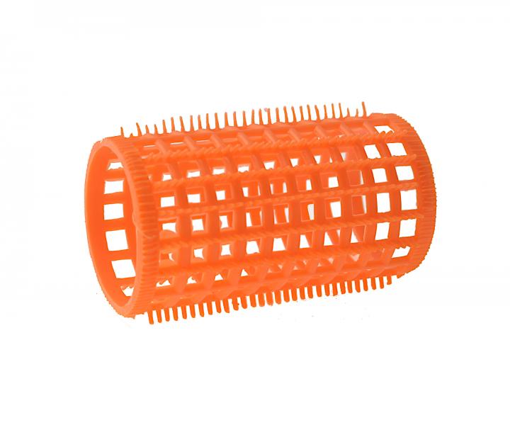 Plastové natáčky na vlasy s jehlami Bellazi - pr. 35 mm, 5 ks, oranžové (bonus)