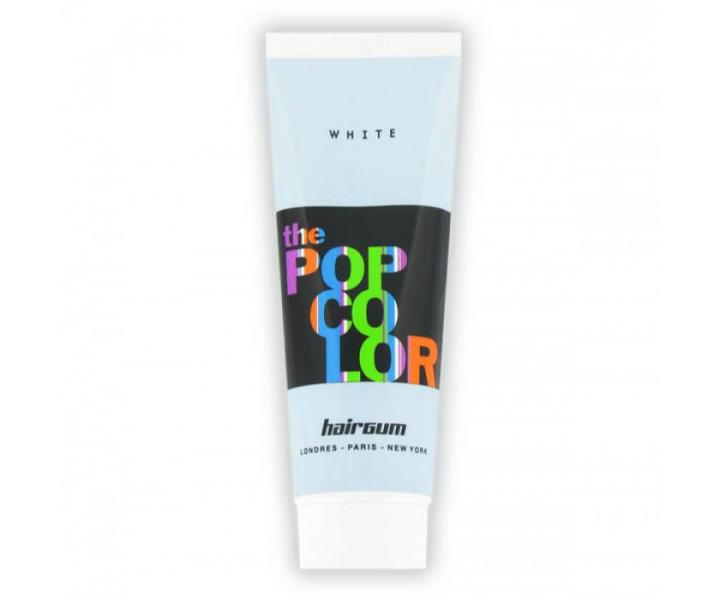 Semipermanentní  barva na vlasy Hairgum, Pop color - bílá