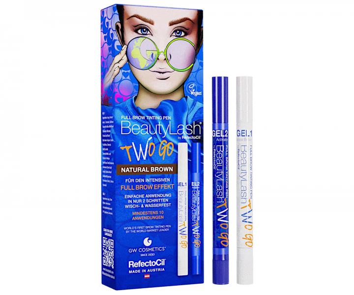 Barvicí pero na obočí RefectoCil BeautyLash Two Go Natural Brown - přirozená hnědá