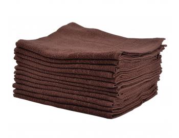 Bavlněné ručníky Sibel Bob Tuo - 50 x 85 cm - 12 ks, hnědé
