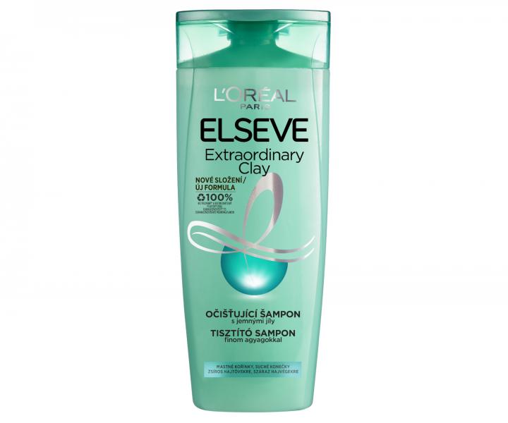 ampon pro rychle se mastc vlasy Loral Elseve Extraordinary Clay - 250 ml