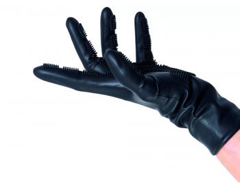 Silikonové rukavice na barvení vlasů Sibel - 1 pár