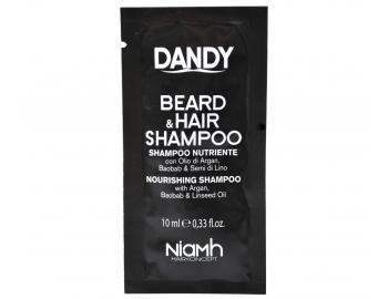 Šampon pro šetrné mytí vlasů a vousů Dandy Beard&Hair - 10 ml