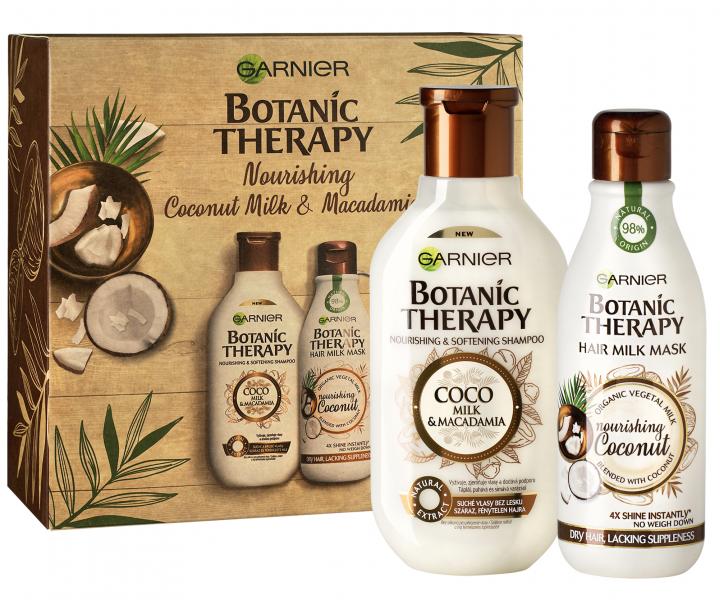 Drkov hydratan sada Garnier Botanic Therapy Coco & Macadamia - ampon + maska