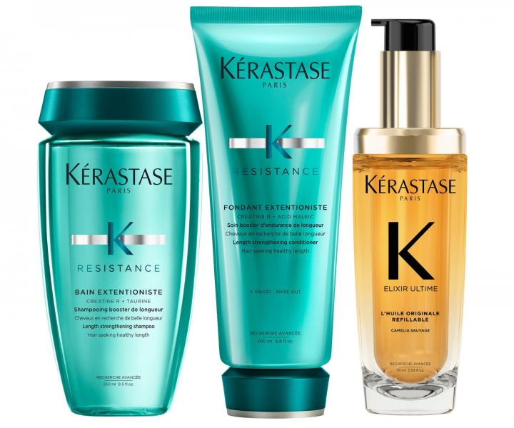 Sada pro podporu r�stu vlas� K�rastase Resistance Extentionistes olejem Elixir Ultime L'Huile Originale Refillable