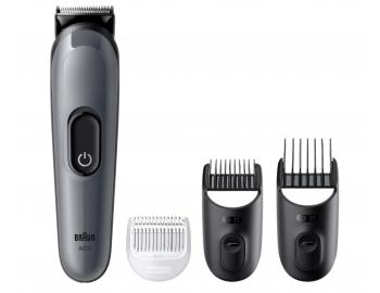 Multifunkční zastřihovač vlasů, vousů a těla Braun Series 3 AIO3500 - šedý