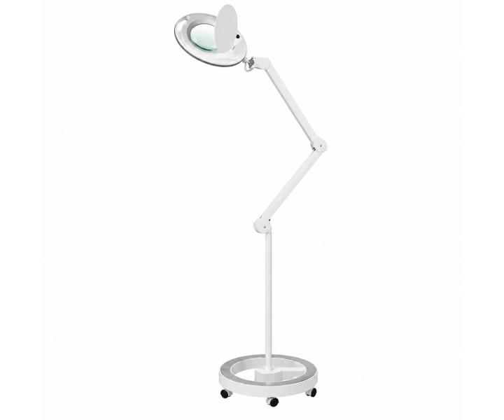 Zv�t�ovac� lupa s LED lampou na stojanu i s uchycen�m na st�l Weelko Mega+ White - 5 dioptri�